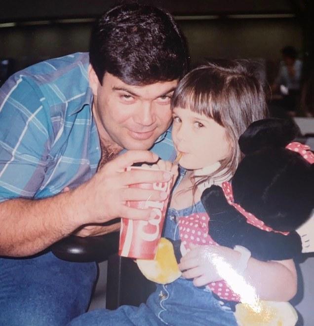 Lacey Chabert with her Father Tony Chabert