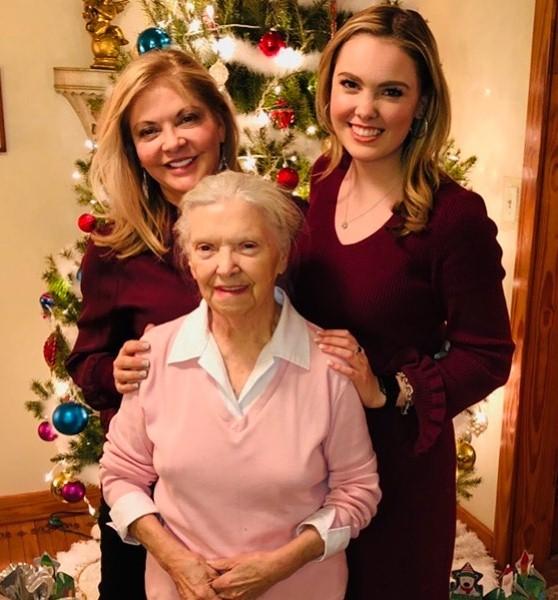Pat James with Mother and Daughter
